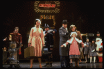 Allison Smith as Annie, John Schuck as Daddy Warbucks and Mary Bracken Phillips as Grace in a scene from the Broadway production of the musical "Annie."
