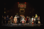 Allison Smith as Annie, John Schuck as Daddy Warbucks and Mary Bracken Phillips as Grace in a scene from the Broadway production of the musical "Annie."