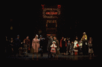 Allison Smith as Annie, John Schuck as Daddy Warbucks and Mary Bracken Phillips as Grace in a scene from the Broadway production of the musical "Annie."
