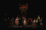 Allison Smith as Annie, John Schuck as Daddy Warbucks and Mary Bracken Phillips as Grace in a scene from the Broadway production of the musical "Annie."