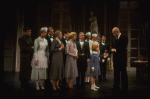 Allison Smith as Annie, John Schuck as Daddy Warbucks and Mary Bracken Phillips as Grace in a scene from the Broadway production of the musical "Annie."