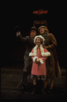 Allison Smith as Annie, John Schuck as Daddy Warbucks and Mary Bracken Phillips as Grace in a scene from the Broadway production of the musical "Annie."