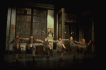 Allison Smith as Annie, John Schuck as Daddy Warbucks and Mary Bracken Phillips as Grace in a scene from the Broadway production of the musical "Annie."