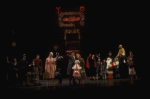 Allison Smith as Annie, John Schuck as Daddy Warbucks and Mary Bracken Phillips as Grace in a scene from the Broadway production of the musical "Annie."