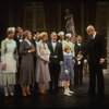 Allison Smith as Annie, John Schuck as Daddy Warbucks and Mary Bracken Phillips as Grace in a scene from the Broadway production of the musical "Annie."