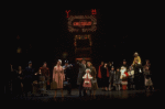 Allison Smith as Annie, John Schuck as Daddy Warbucks and Mary Bracken Phillips as Grace in a scene from the Broadway production of the musical "Annie."