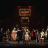 Allison Smith as Annie, John Schuck as Daddy Warbucks and Mary Bracken Phillips as Grace in a scene from the Broadway production of the musical "Annie."