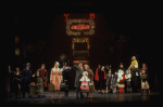 Allison Smith as Annie, John Schuck as Daddy Warbucks and Mary Bracken Phillips as Grace in a scene from the Broadway production of the musical "Annie."