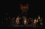 Allison Smith as Annie, John Schuck as Daddy Warbucks and Mary Bracken Phillips as Grace in a scene from the Broadway production of the musical "Annie."