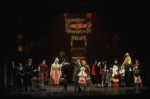Allison Smith as Annie, John Schuck as Daddy Warbucks and Mary Bracken Phillips as Grace in a scene from the Broadway production of the musical "Annie."