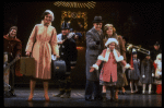 Allison Smith as Annie, John Schuck as Daddy Warbucks and Mary Bracken Phillips as Grace in a scene from the Broadway production of the musical "Annie."