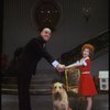 Allison Smith as Annie and John Schuck as Daddy Warbucks w. Sandy in a scene from the Broadway production of the musical "Annie."