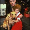 Allison Smith as Annie and John Schuck as Daddy Warbucks w. Sandy in a scene from the Broadway production of the musical "Annie."