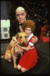 Allison Smith as Annie and John Schuck as Daddy Warbucks w. Sandy in a scene from the Broadway production of the musical "Annie."