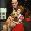 Allison Smith as Annie and John Schuck as Daddy Warbucks w. Sandy in a scene from the Broadway production of the musical "Annie."