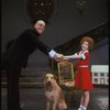 Allison Smith as Annie and John Schuck as Daddy Warbucks w. Sandy in a scene from the Broadway production of the musical "Annie."