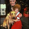 Allison Smith as Annie and John Schuck as Daddy Warbucks w. Sandy in a scene from the Broadway production of the musical "Annie."