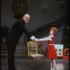 Allison Smith as Annie and John Schuck as Daddy Warbucks in a scene from the Broadway production of the musical "Annie."