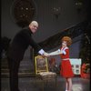 Allison Smith as Annie and John Schuck as Daddy Warbucks in a scene from the Broadway production of the musical "Annie."