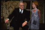 Allison Smith as Annie and John Schuck as Daddy Warbucks in a scene from the Broadway production of the musical "Annie."