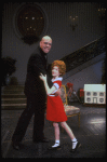 Allison Smith as Annie and John Schuck as Daddy Warbucks in a scene from the Broadway production of the musical "Annie."