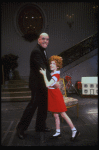 Allison Smith as Annie and John Schuck as Daddy Warbucks in a scene from the Broadway production of the musical "Annie."