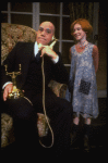 Allison Smith as Annie and John Schuck as Daddy Warbucks in a scene from the Broadway production of the musical "Annie."