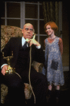 Allison Smith as Annie and John Schuck as Daddy Warbucks in a scene from the Broadway production of the musical "Annie."