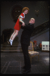 Allison Smith as Annie and John Schuck as Daddy Warbucks in a scene from the Broadway production of the musical "Annie."