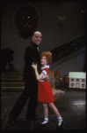 Allison Smith as Annie and John Schuck as Daddy Warbucks in a scene from the Broadway production of the musical "Annie."
