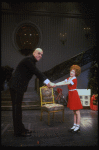 Allison Smith as Annie and John Schuck as Daddy Warbucks in a scene from the Broadway production of the musical "Annie."