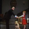 Allison Smith as Annie and John Schuck as Daddy Warbucks w. Sandy in a scene from the Broadway production of the musical "Annie."