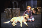 Allison Smith as Annie w. Sandy in a scene from the Broadway production of the musical "Annie."