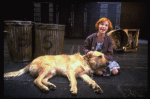 Allison Smith as Annie w. Sandy in a scene from the Broadway production of the musical "Annie."