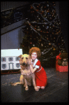 Allison Smith as Annie w. Sandy in a scene from the Broadway production of the musical "Annie."