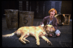 Allison Smith as Annie w. Sandy in a scene from the Broadway production of the musical "Annie."