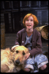 Allison Smith as Annie w. Sandy in a scene from the Broadway production of the musical "Annie."
