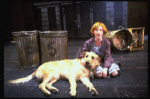 Allison Smith as Annie w. Sandy in a scene from the Broadway production of the musical "Annie."
