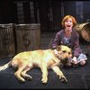 Allison Smith as Annie w. Sandy in a scene from the Broadway production of the musical "Annie."