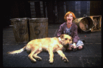 Allison Smith as Annie w. Sandy in a scene from the Broadway production of the musical "Annie."