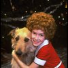 Allison Smith as Annie w. Sandy in a scene from the Broadway production of the musical "Annie."