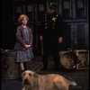 Allison Smith as Annie w. Sandy and a policeman in a scene from the Broadway production of the musical "Annie."