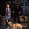Allison Smith as Annie w. Sandy and a policeman in a scene from the Broadway production of the musical "Annie."