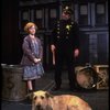 Allison Smith as Annie w. Sandy and a policeman in a scene from the Broadway production of the musical "Annie."