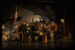 Hooverville-ites in a scene from the Broadway production of the musical "Annie."