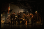 Hooverville-ites in a scene from the Broadway production of the musical "Annie."