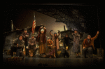 Hooverville-ites in a scene from the Broadway production of the musical "Annie."