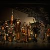 Hooverville-ites in a scene from the Broadway production of the musical "Annie."