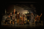 Hooverville-ites in a scene from the Broadway production of the musical "Annie."