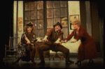 Rita Rudner as Lily, Gary Beach as Rooster and Alice Ghostley as Miss Hannigan in a scene from the Broadway production of the musical "Annie."